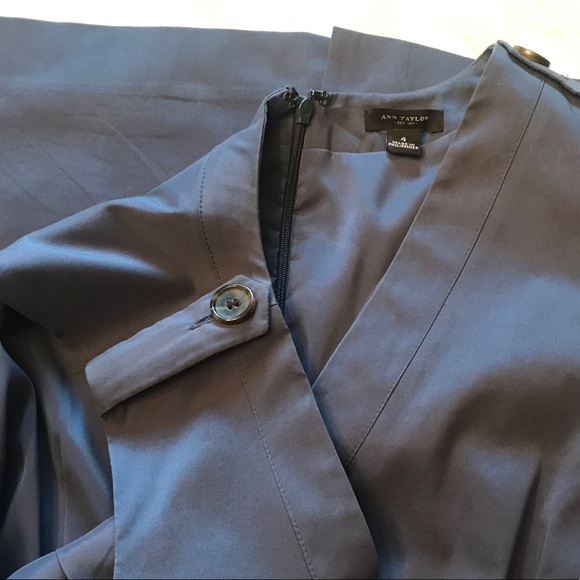 Ann Taylor Blue Fitted Sheath Dress, 4 - Picture 5 of 7